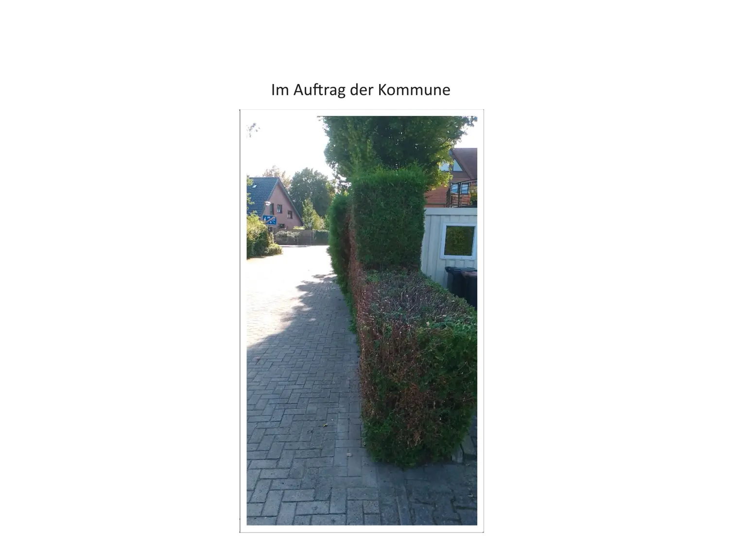 Hausmeisterdienst Ralf Schmid, Auftrag der Kommune, Gartenarbeiten