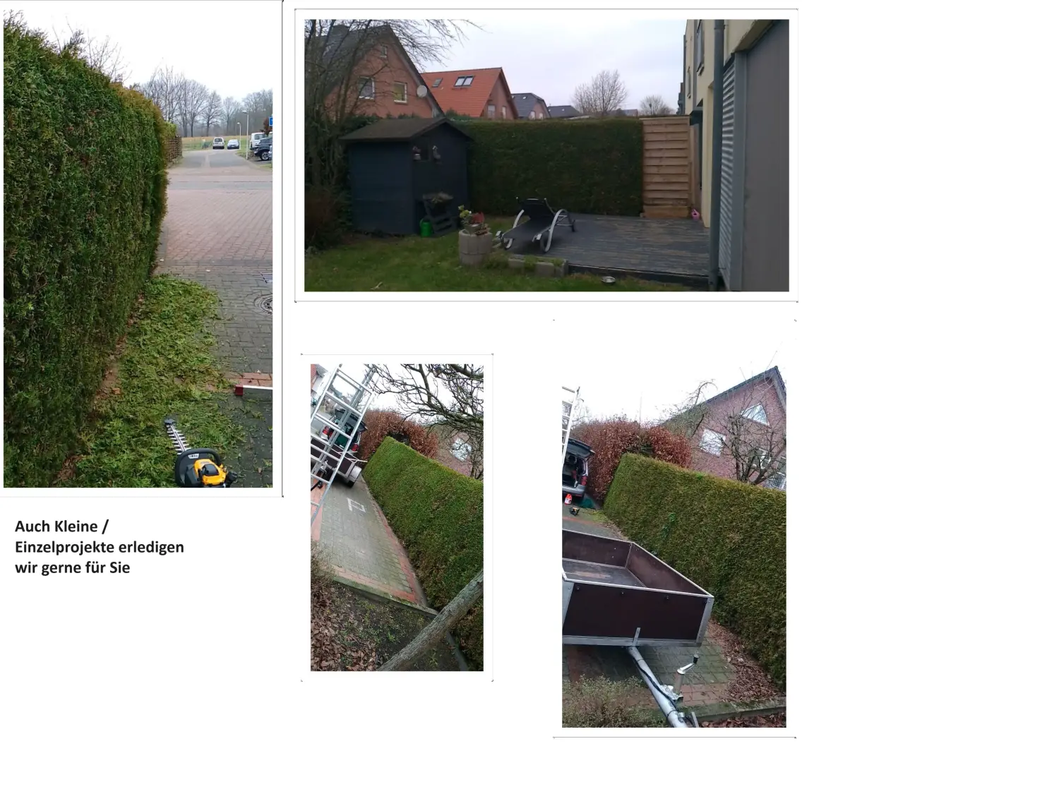 Hausmeisterservice Ralf Schmid, Kleinprojekte, Gartenreinigung