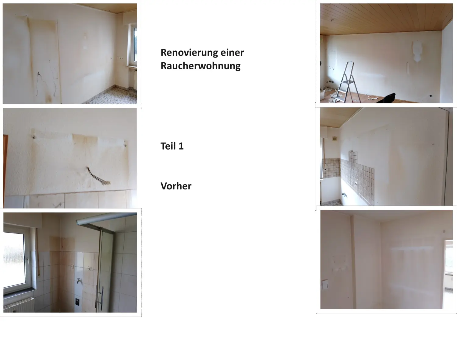 Hausmeisterservice Ralf Schmid, Renovierung Raucherwohnung